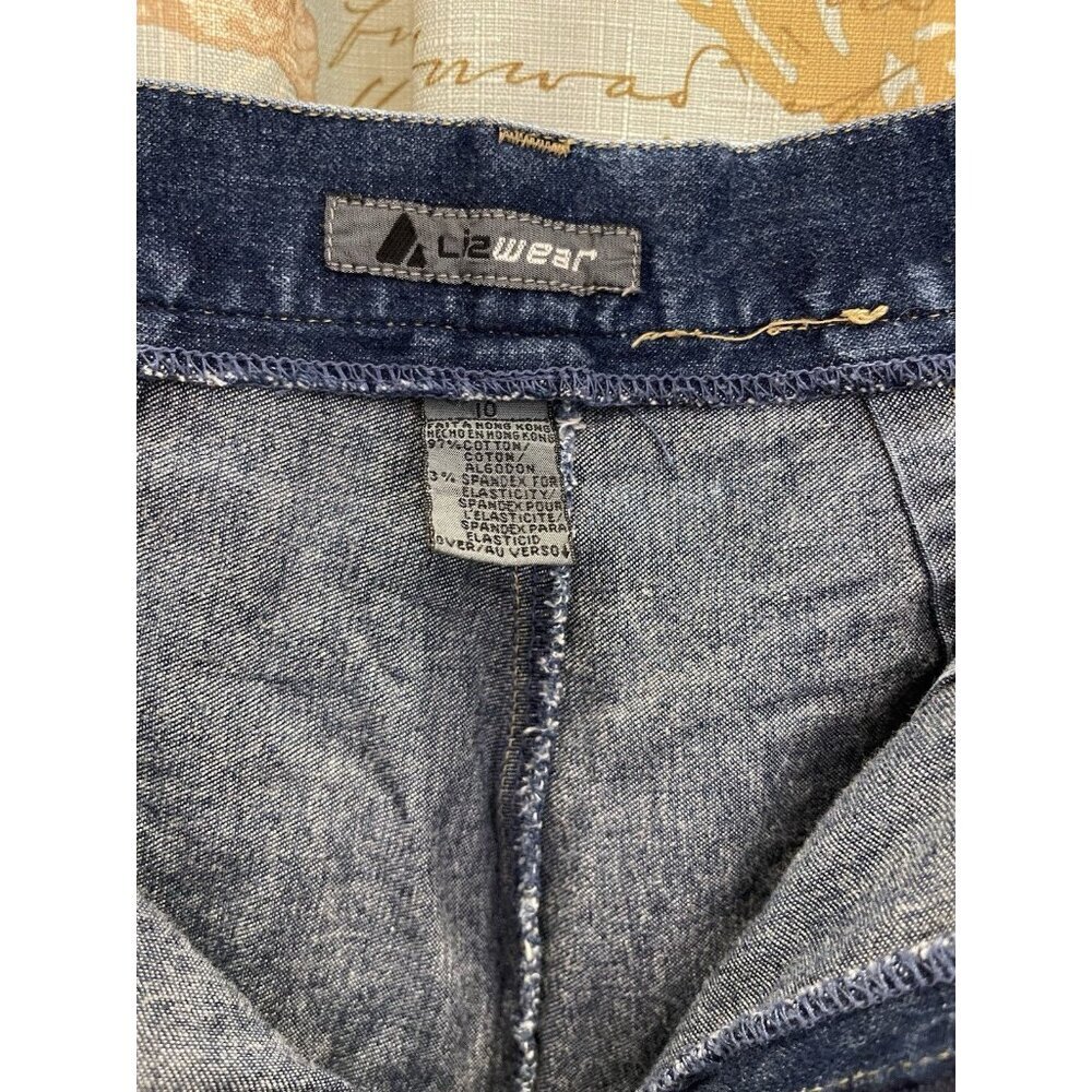 Vtg Liz Claiborne Liz Wear Stirrup‎ Jeans Denim Jodhpurs 10 USA Union Made 80's - Picture 9 of 13